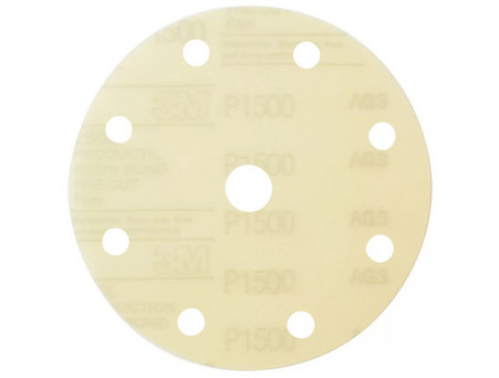 Круг Полировальный «3M» 260L Hookit Gold, 9 Отверстий, 150мм, P1200 (62012)