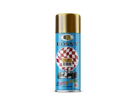 Аэрозольная Краска «Bosny» Spray Paint Металлик, Золотистая, 520мл (351)