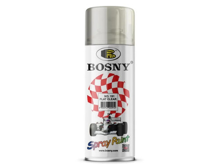 Аэрозольный Акриловый Лак «Bosny» 1к Spray Универсальный, Матовый, 520мл (NO.191)