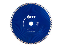 Круг Отрезной «Fit» Турбо Волна, Алмазный, Универсальный, 230x22.2мм (37487)