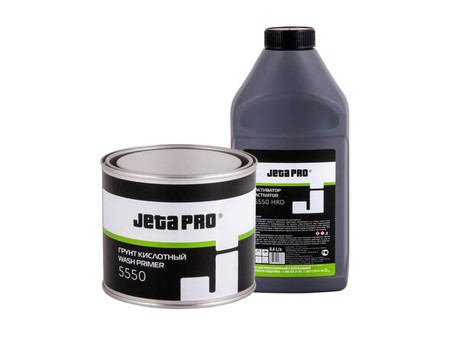 Реактивный Грунт «Jeta Pro» 2к Wash Primer Кислотный 1+1 с Отвердителем, Темно-Желтый, 400мл (5550)