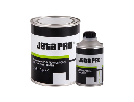 Акриловый Грунт «Jeta Pro» 2к Wet On Wet Primer 3+1 с Отвердителем, Черный, 750мл (5551)