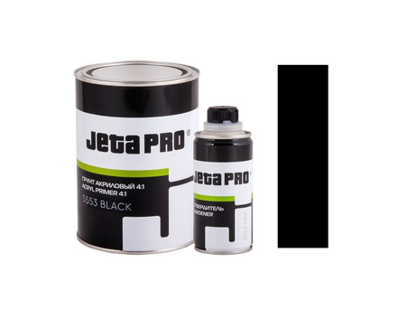 Акриловый Грунт-Наполнитель «Jeta Pro» 2к Acryl Primer 4+1 с Отвердителем, Черный, 800мл (5553)