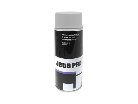 Аэрозольный Акриловый Грунт-Наполнитель «Jeta Pro» 1к Primer Spray, Серый, 400мл (5557)