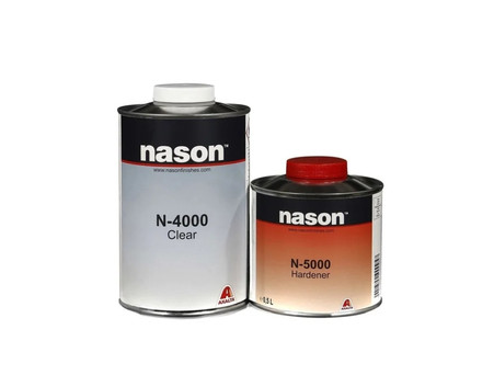 Лак Акриловый «Nason» 2к N-4000+N-5000 Clear, с Отвердителем, 1л