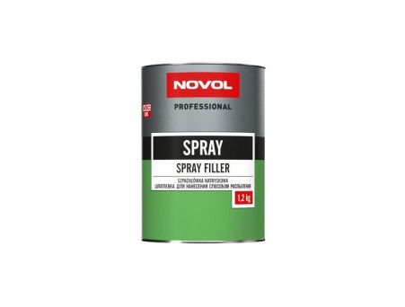 Шпатлевка Жидкая «Novol» Spray с Отвердителем, 1,2кг (1201)