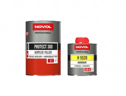 Грунт Акриловый «Novol» Protect 300 4+1 с Отвердителем, Серый 1л (37011)