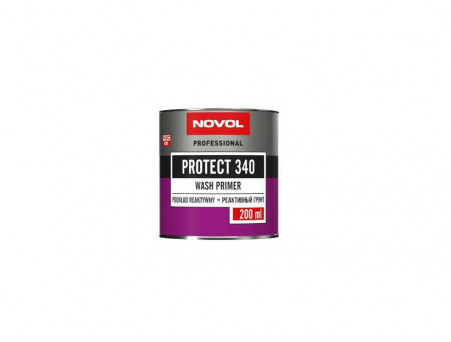 Грунт Реактивный «Novol» 2К Protect 340 Wash Primer 1+1 с Отвердителем, Красный 200мл (37219)