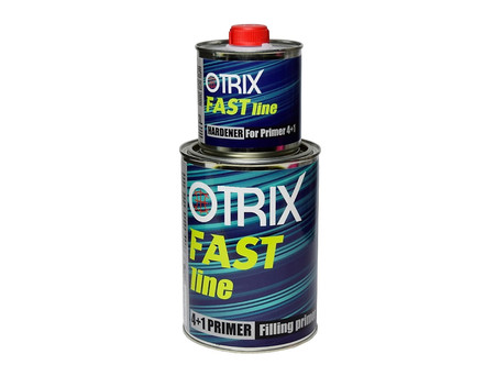 Акриловый Грунт «Otrix» 2к Fast Line 4+1 с Отвердителем, Белый 800мл