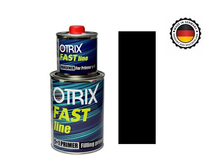 Акриловый Грунт «Otrix» 2к Fast Line 5+1 с Отвердителем, Чёрный 800мл