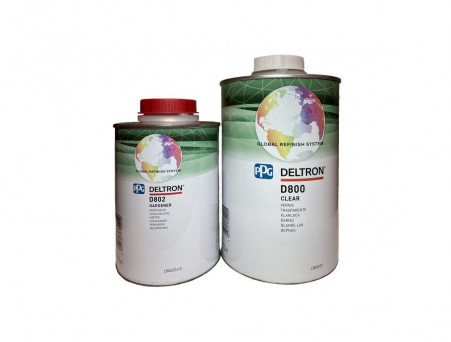 Лак Акриловый «PPG» Deltron D800 Clear MS 2:1, с Отвердителем, 1л (D800+D802)