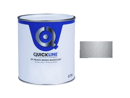 Автоэмаль Базовая «Quickline» Mixed Basecoat, Серебристая 640, 750мл (640 QB-LAD)