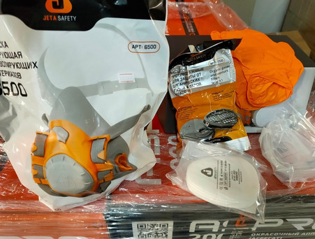 Комплект с Полумаской «Jeta Safety» J-Set 6500 P2, от Органических Газов и Паров A1, L (6500l)