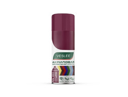 Аэрозольная Краска «Veslee» Spray Acryl Paint Акриловая, RAL 3005 Винно-Красная, 520мл