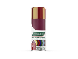 Аэрозольная Краска «Veslee» Spray Acryl Paint Акриловая, RAL 3011 Темно-Красная, 520мл