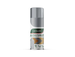 Аэрозольная Краска «Veslee» Spray Acryl Paint Металлик, Серебряная, 520мл