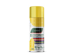 Аэрозольная Краска «Vivido» Spray Acryl Paint Акриловая, RAL1018 Желтая, 520мл