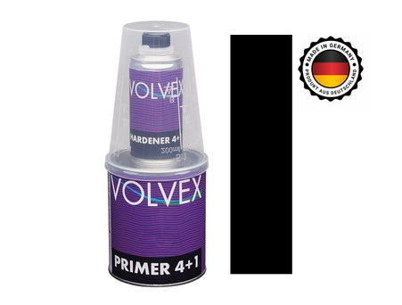 Акриловый Грунт «Volvex» 2к Filling Primer 4+1 с Отвердителем, Черный 0,8 л