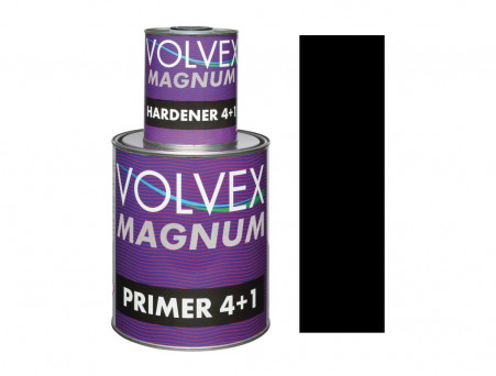 Акриловый Грунт «Volvex» 2к Filling Primer Magnum 4+1 с Отвердителем, Чёрный 0,8 л