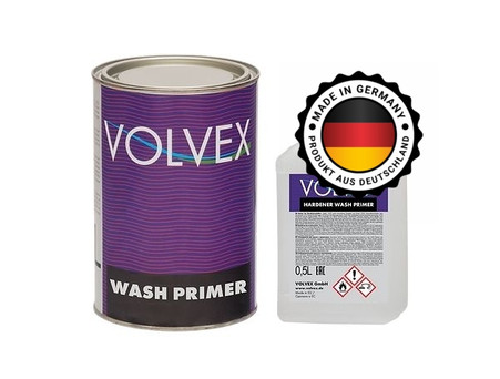 Реактивный Грунт «Volvex» 2к Wash Primer 2:1 с Отвердителем, Светло-Жёлтый 1 л
