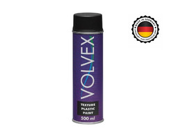 Аэрозольная Краска «Volvex» Aerosol Texture Plastic Paint, Структурная, Черная 500 мл