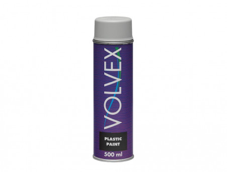 Аэрозольная Краска «Volvex» Aerosol Plastic Paint для Бампера, Серая 500 мл