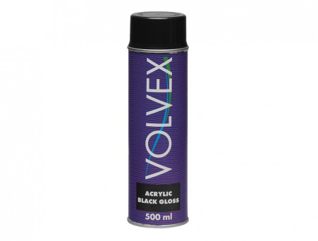 Аэрозольная Краска «Volvex» Aerosol Gloss, Глянцевая, Черная 500 мл
