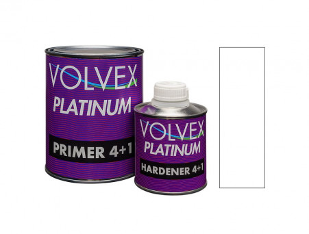 Акриловый Грунт «Volvex» 2к Filling Primer Platinum 4+1 с Отвердителем, Белый 1 л