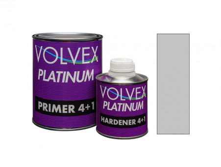 Акриловый Грунт «Volvex» 2к Filling Primer Platinum 4+1 с Отвердителем, Серый 1 л