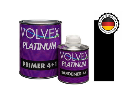 Акриловый Грунт «Volvex» 2к Filling Primer Platinum 4+1 с Отвердителем, Черный 1 л