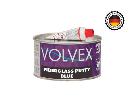 Шпатлёвка со Стекловолокном «Volvex» Fiberglass Putty Blue 1,8кг