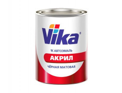 Автоэмаль Акриловая «Vika» АК-142 1К Черная Матовая 0,85кг