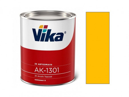 Автоэмаль Акриловая «Vika» АК-1301 2К Желтая 1035, 850г