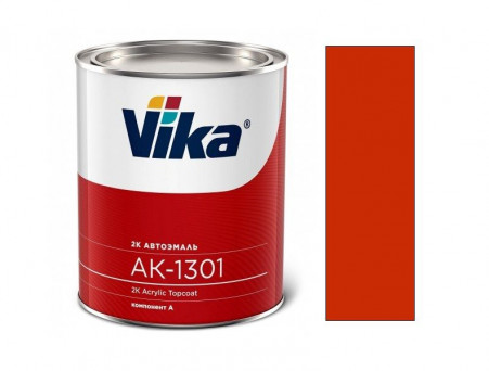 Автоэмаль Акриловая «Vika» АК-1301 2К Темная Красно-Оранжевая 165, 850г