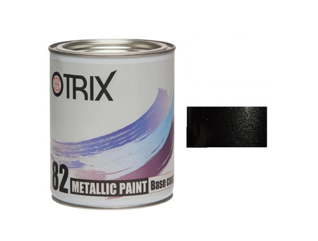 Автоэмаль Базовая «Otrix» 1к 82 Metallic Paint Base, Металлик, Глубоко Чёрная, 750мл