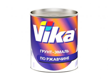 Грунт-Эмаль «Vika» по Ржавчине Ral 9005 Черный Янтарь 0,9кг