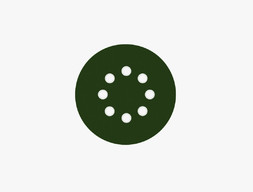 Круг Шлифовальный «Volvex» VX-Green, Липучка, 125 мм, 8 Отверстий, P40