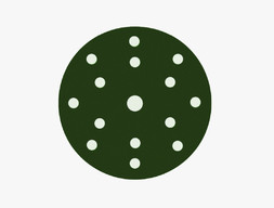 Круг Шлифовальный «Volvex» VX-Green, Липучка, 150 мм, 15 Отверстий, P1200