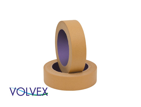 Лента Малярная «Volvex» VX-90-25, 90ºС NEW, Коричневая, 25мм