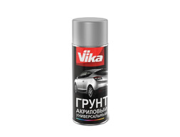 Аэрозольный Акриловый Грунт «Vika» Универсальный, Серый, 520мл