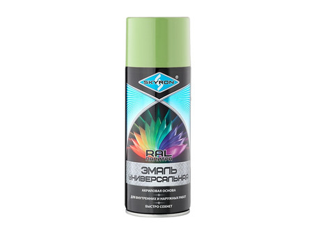 Аэрозольная Краска «Skyron» Spray Acryl Paint, RAL6019 Фисташковая, 520мл (SR-16019)