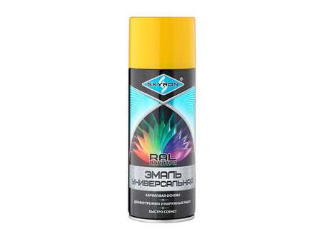 Аэрозольная Краска «Skyron» Spray Acryl Paint, RAL1018 Желтая, 520мл (SR-11018)