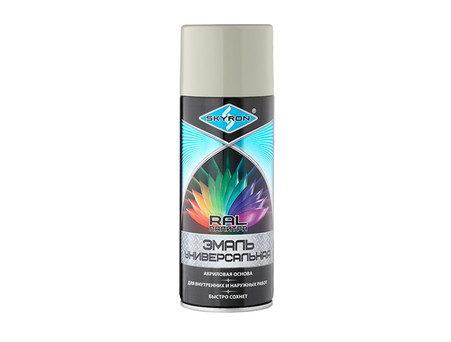 Аэрозольная Краска «Skyron» Spray Acryl Paint, RAL7035 Светло-Серая, 520мл (SR-17035)