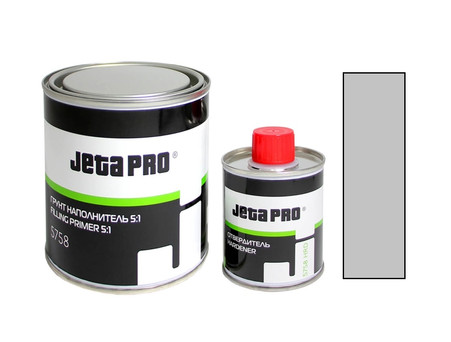Акриловый Грунт-Наполнитель «Jeta Pro» 2к  Filling Primer 5+1 с Отвердителем, Серый, 800мл (5758)