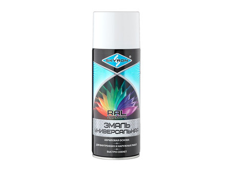 Аэрозольная Краска «Skyron» Spray Acryl Paint, RAL9003 Белая, 520мл (SR-19003)