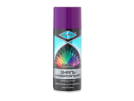 Аэрозольная Краска «Skyron» Spray Acryl Paint, RAL4008 Фиолетовая, 520мл (SR-14008)