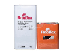Акриловый Лак «Reoflex» 2к RX C-02 Clear Premium HS 2:1 с Отвердителем, 5л