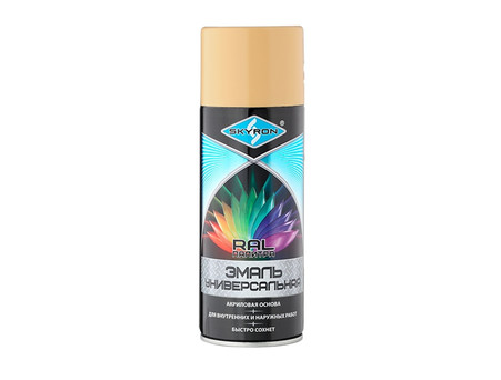 Аэрозольная Краска «Skyron» Spray Acryl Paint, RAL1001 Бежевая, 520мл (SR-11001)