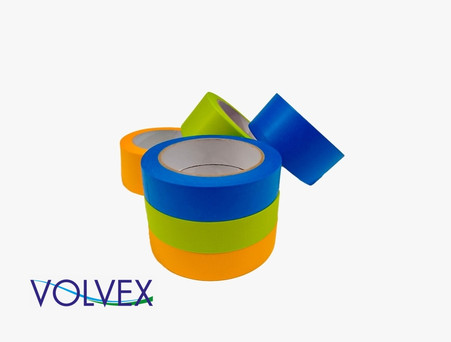 Лента Малярная «Volvex» VX Masking Tape 100ºС, 19мм, 40м, Синяя