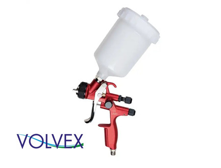 Краскопульт «Volvex» HVLP LS-20 1,3мм, Верхний, Красный, 600мл (LS-20-13R)